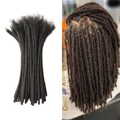Extenso de cabelo humano Dreadlocks estilo com extremidades encaracoladas estilo de cabelo preto Dreadlocks