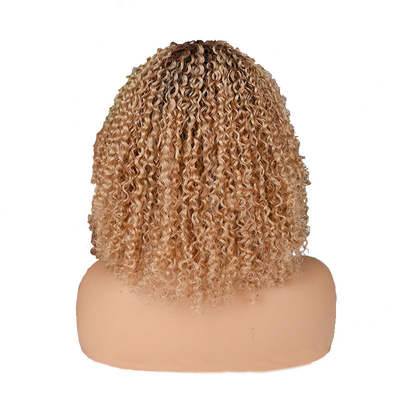 250% Densidade Afro Kinky Curly Curly Pixie Corte de cabelo humano Perucas para mulheres negras de cima