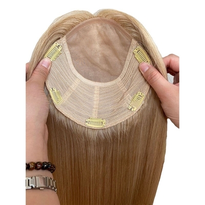 Topers de cabelo humano virgem real para mulheres cutícula alinhada peças de cabelo judeu europeu