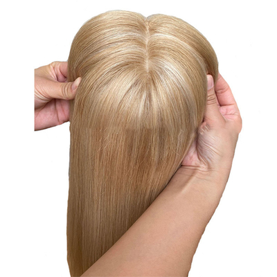 Topers de cabelo humano virgem real para mulheres cutícula alinhada peças de cabelo judeu europeu