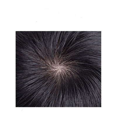 Materiais de base de renda suíça 100% humana de cutícula completa Peruca de cabelo virgem não processada para homens