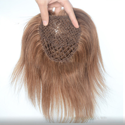 Cabelos humanos virgens europeus Redes de peixe Peças de cabelo de casamento Tops de cabelo de toupee Clipe em suprimento