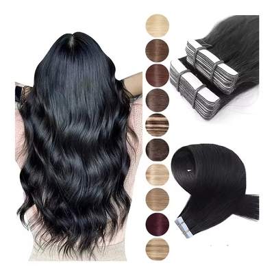 100% Remy Raw Human Hair Tape-In Hair Extension de com 60% maior proporção de cabelo