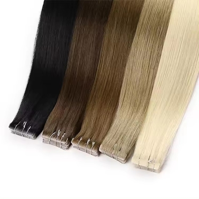 Blonda Invisível em fita de 100 extensões de cabelo humano sem costura
