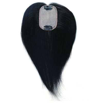 Cabelo Virgem 3x5 de seda base 130 Densidade Direita Cabelo humano topper para mulheres