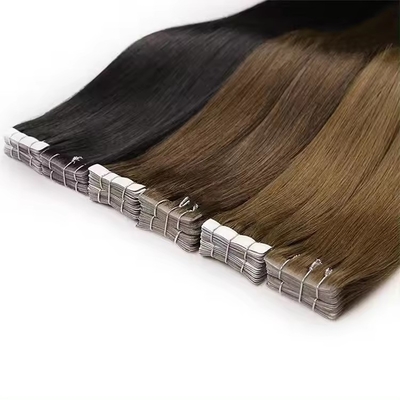 Blonda Invisível em fita de 100 extensões de cabelo humano sem costura
