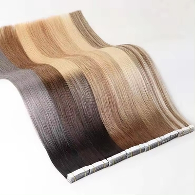 Blonda Invisível em fita de 100 extensões de cabelo humano sem costura