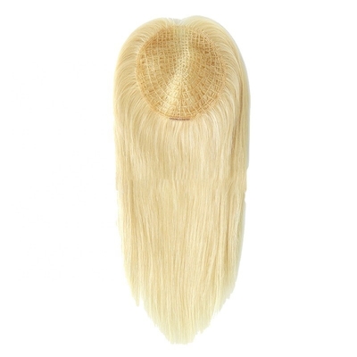 130% Toupee Densidade de cabelo europeu 613 Loura Densidade clara Toppers longa ligável para mulheres