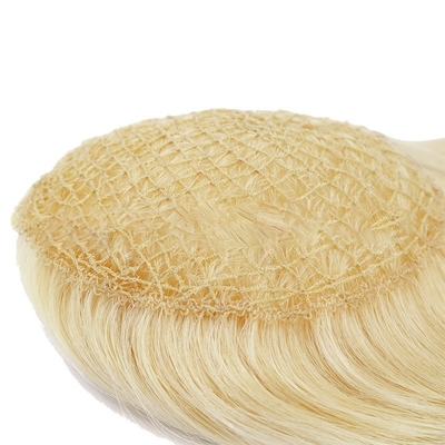 130% Toupee Densidade de cabelo europeu 613 Loura Densidade clara Toppers longa ligável para mulheres