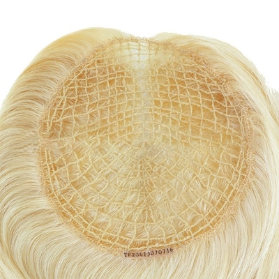 130% Toupee Densidade de cabelo europeu 613 Loura Densidade clara Toppers longa ligável para mulheres