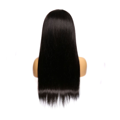 200% Densidade Ósea Direita HD Natural Transparente renda Frontal Perucas de Cabelo Humano Brasileiro