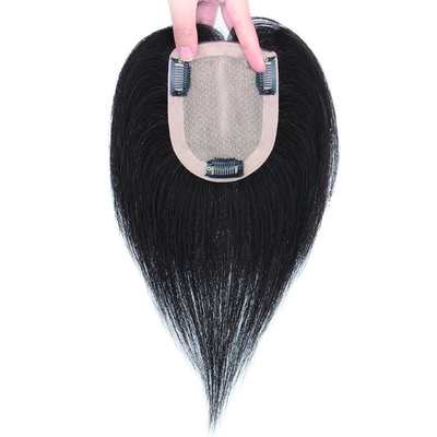 180% Densidade Remy Toupee cabelo com base de seda Top e 24mm Toupee textura comprimento 30cm