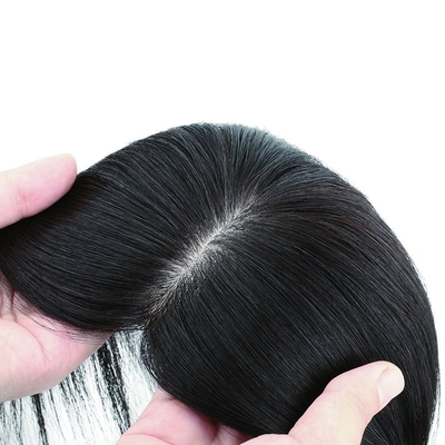 180% Densidade Remy Toupee cabelo com base de seda Top e 24mm Toupee textura comprimento 30cm