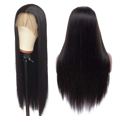 Full cuticle alinhado cabelo humano virgem crua renda peruca frontal com 180% densidade 250g-450g