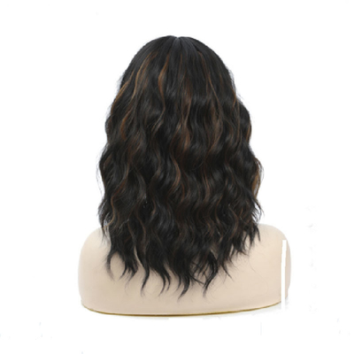 Nenhuma Perucas de renda Ondas de água curtas Remy Brasil Cabelo humano BOB Perucas para mulheres negras