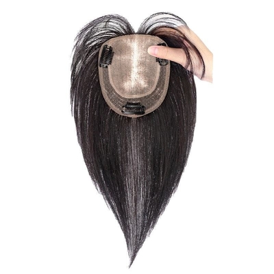 Remy Hair HD Cerradura de renda Toupee frontal Base de seda Toupee reta Toppers de cabelo Peças para mulheres Perucas de cabelo humano