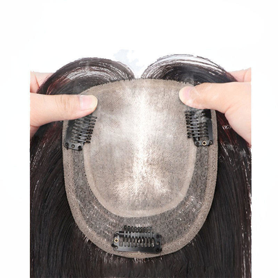 Remy Hair HD Cerradura de renda Toupee frontal Base de seda Toupee reta Toppers de cabelo Peças para mulheres Perucas de cabelo humano