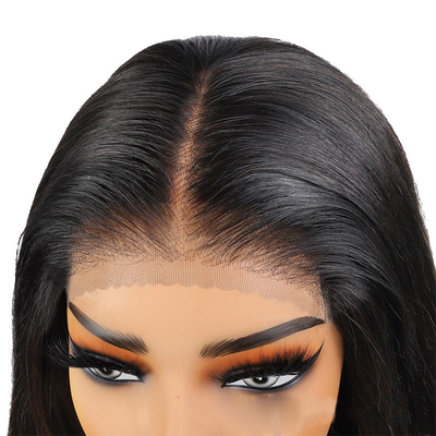 Peruca Gluleless HD Transparente renda frontal osso reto vietnamita virgem crua cabelo humano perucas topper