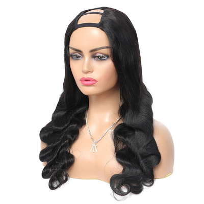 Perucas peruanas Bob para mulheres negras Cor preta Remy Natural Ossos Direitos U Parte Peruca Longa