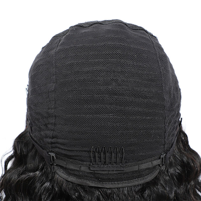 Full cuticle cabelo brasileiro preplugado U parte peruca com 180% densidade em osso reto