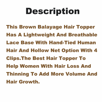 8-22 polegadas de comprimento encaixe amarrado à mão Frente e entrelaçamento Rede oca Balayage castanho cabelo humano