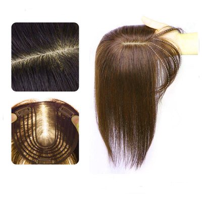 90% Densidade Clip de Toupee Direito Em Cabelo Humano Natural Perucas Para Mulheres