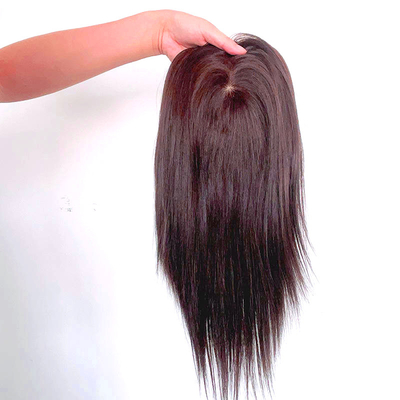 Toppers de cabelo humano com base de seda Toppers de cabelo virgem
