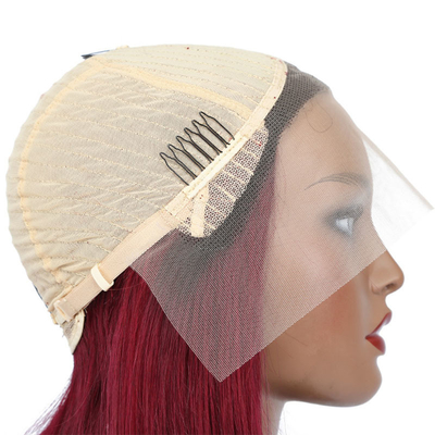 100% cabelo humano curto bob reto Pixie renda frontal peruca T-parte tecidos brasileiros