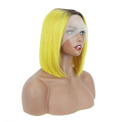 Viúva crua transparente HD renda frontal cabelo humano peruca 100% bob peruca cabelo remy 250g-450g