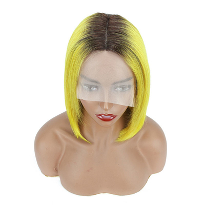 Viúva crua transparente HD renda frontal cabelo humano peruca 100% bob peruca cabelo remy 250g-450g