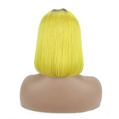 Viúva crua transparente HD renda frontal cabelo humano peruca 100% bob peruca cabelo remy 250g-450g