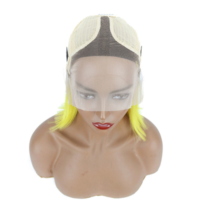 Viúva crua transparente HD renda frontal cabelo humano peruca 100% bob peruca cabelo remy 250g-450g