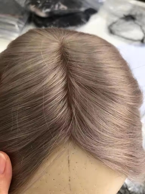 Pelo Europeu 14 polegadas Outlet Mono Topper para mulheres