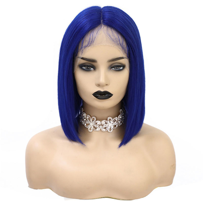 Peruca 14 polegadas 100% cabelo humano virgem 360 renda frontal transparente renda para mulheres negras