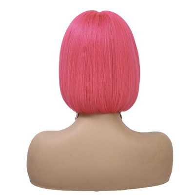 Lanteja de 10 polegadas para frente bob perucas 250g-450g T forma de cabelo humano virgem com cabelo de bebê