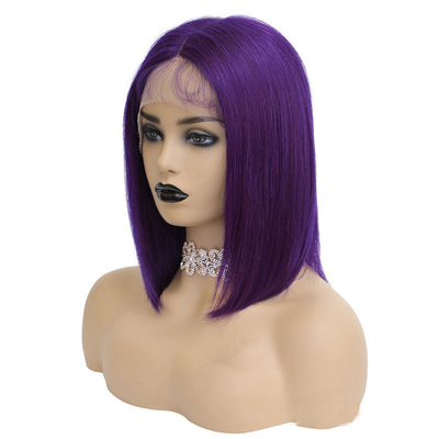 100% cabelo humano HD brasileiro renda frontal 8A 10A 12A curta bob verde peruca com renda suíça