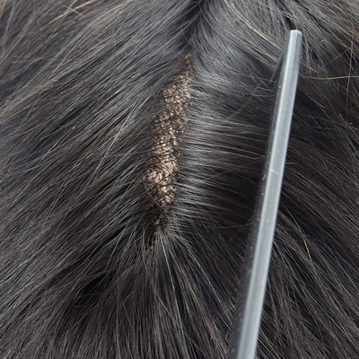 Toupee de cabelo humano para homens Remy Grade de cabelo e cutícula completa