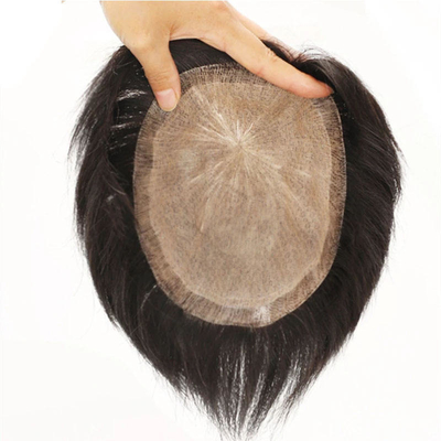 100% cabelo humano com cutícula completa Sim. 100% cabelo virgem com cutícula alinhada Toupee natural para homens
