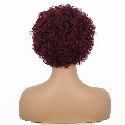 99J Borgonha Índia virgem crua cutícula alinhada cabelo humano renda perucas frontais para tamanho pequeno
