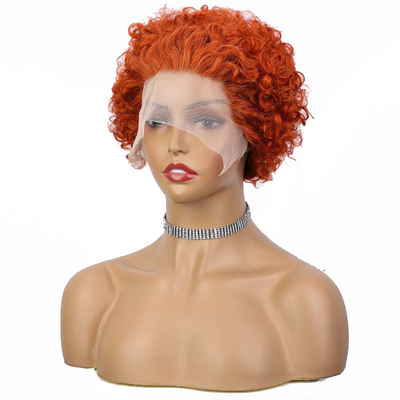 99J Borgonha Índia virgem crua cutícula alinhada cabelo humano renda perucas frontais para tamanho pequeno