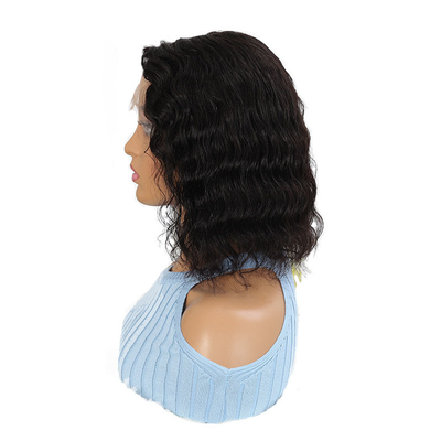 100% de cabelo humano Peruca frontal de renda brasileira para mulheres negras Peruca curta Bob Style