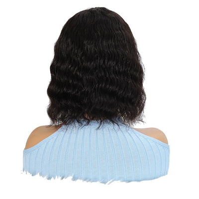 100% de cabelo humano Peruca frontal de renda brasileira para mulheres negras Peruca curta Bob Style