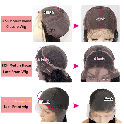 Remy Hair 180% Densidade Afro Kinky Curly 4*4/13*4/13*6 renda Frontal BOB Perucas para mulheres negras 250g-450g