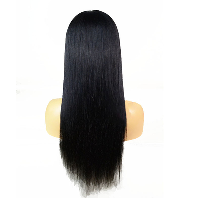 Seda natural não processada Direita Full Hand Tied HD Full Swiss Lace Peruca comprimento 10-24 polegadas