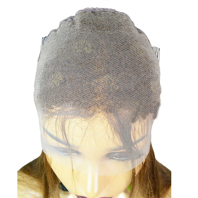 16-24 polegadas 613 loira de mão amarrada PU silicone perucas médicas para mulheres brancas 100% cabelo humano
