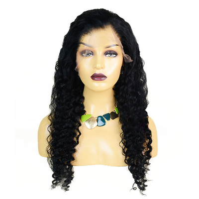 360 Swiss Lace Vendedores de peruca de mão frontais com cabelo brasileiro natural e rizado