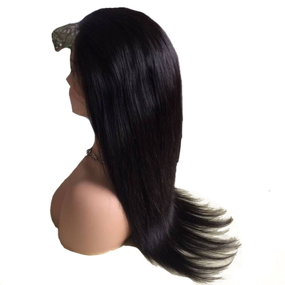 10-24 polegadas Full Cuticle Natural Preto Direito Full Lace Manual Humanos Remy Hair Perucas