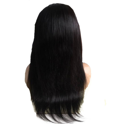 10-24 polegadas Full Cuticle Natural Preto Direito Full Lace Manual Humanos Remy Hair Perucas