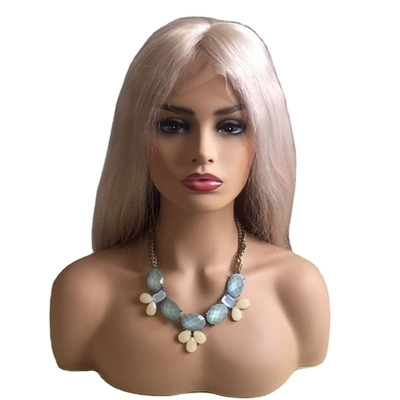 10-24 polegadas de cabelo humano bruto loiro renda completa 360 peruca tecido à mão um doador cor clara 613