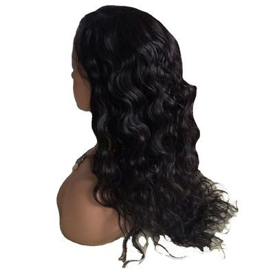 Natural preto virgem cruda Remy Full Lace Perucas amarradas à mão com cabelo Bangs Produtores de peruca